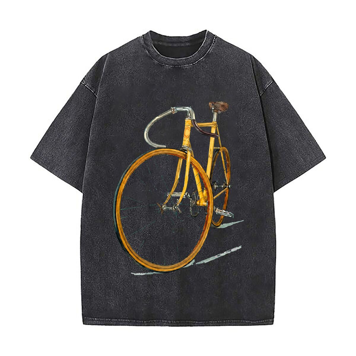 Cycling Gear Shop - Ilustracja roweru vintage z ostrymi kołami