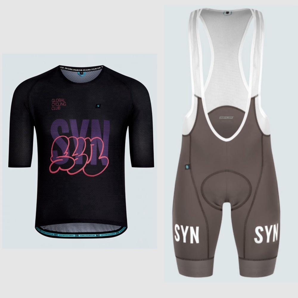 Cycling Bib Shorts - MĘSKA KOSZULKA TRENINGOWA LAB JERSEY BUBBLE