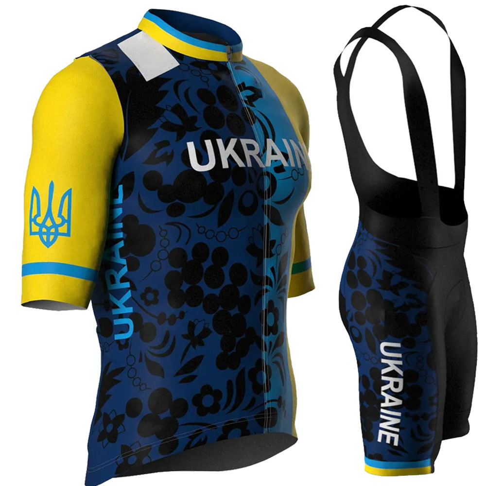 Cycling Bib Shorts - Zestaw kolarski reprezentacji Ukrainy 2026, letnia