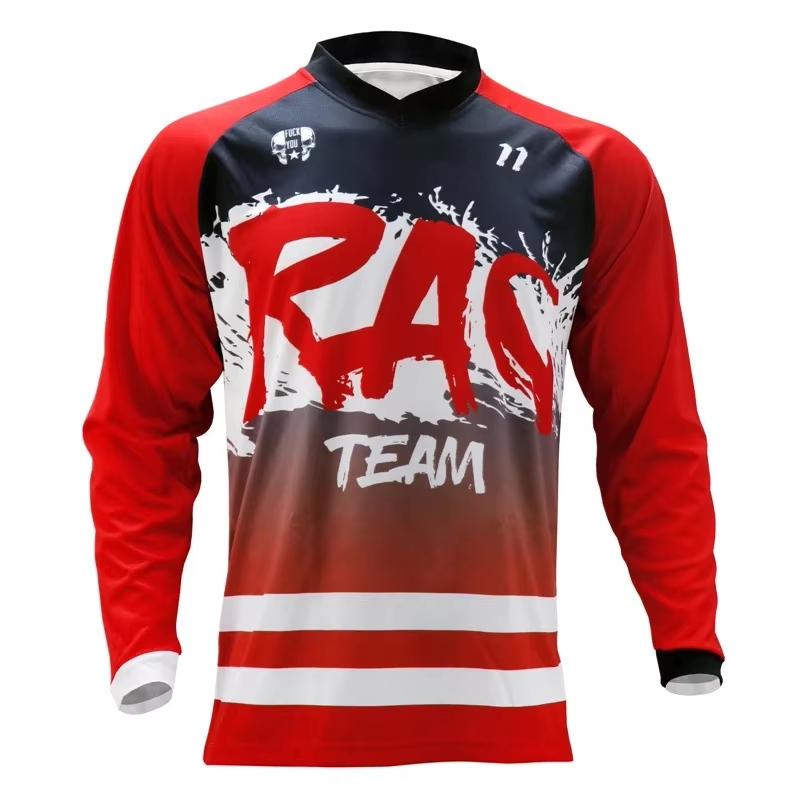 Cycling Gear Jersey - Koszulka rowerowa MTB z długim rękawem,