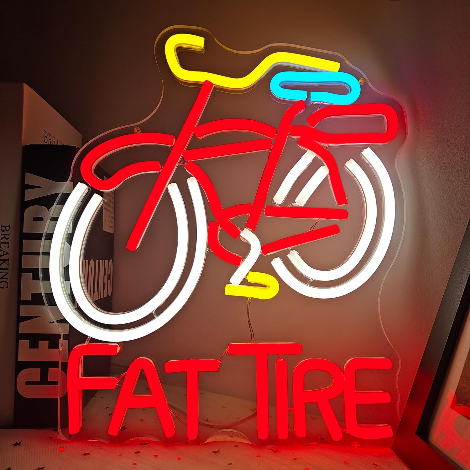 Świecący LED neonowy szyld Fat – Cycling Gear Shop recenzja i cena