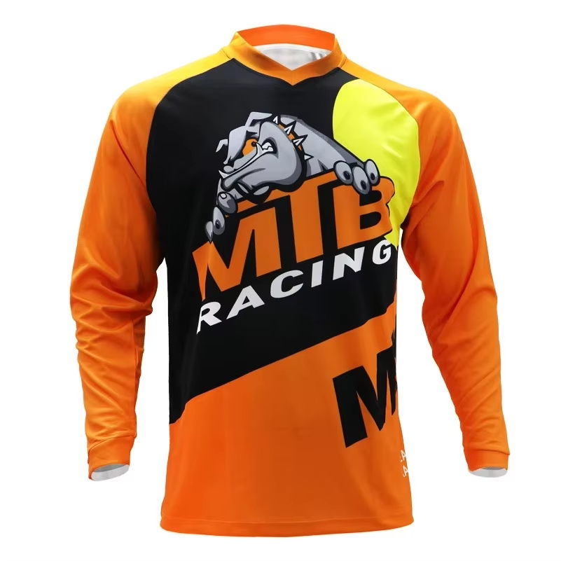 Koszulka rowerowa MTB z długim – Cycling Gear Jersey recenzja i cena